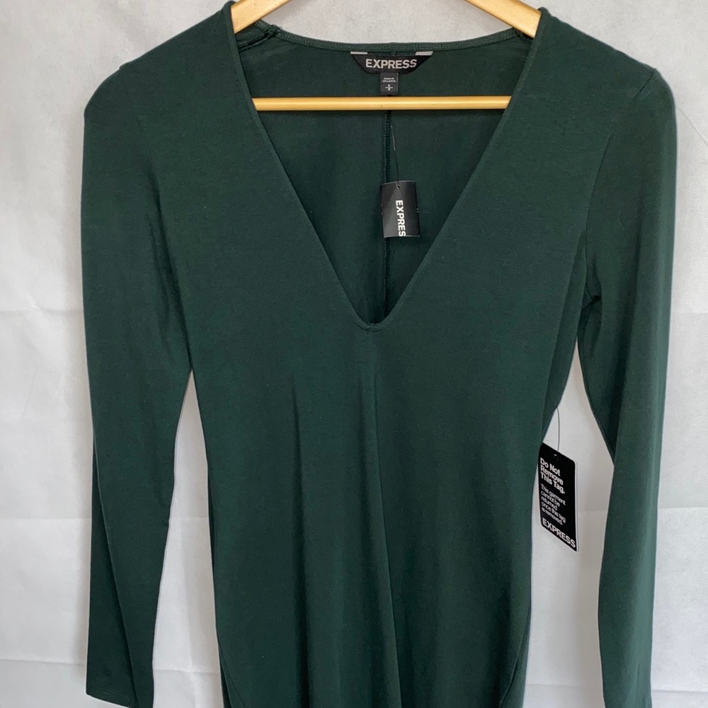 Women’s Midi dress forest green- small